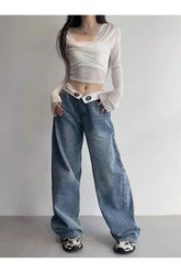 Jean baggy vintage d'automne des années 2000